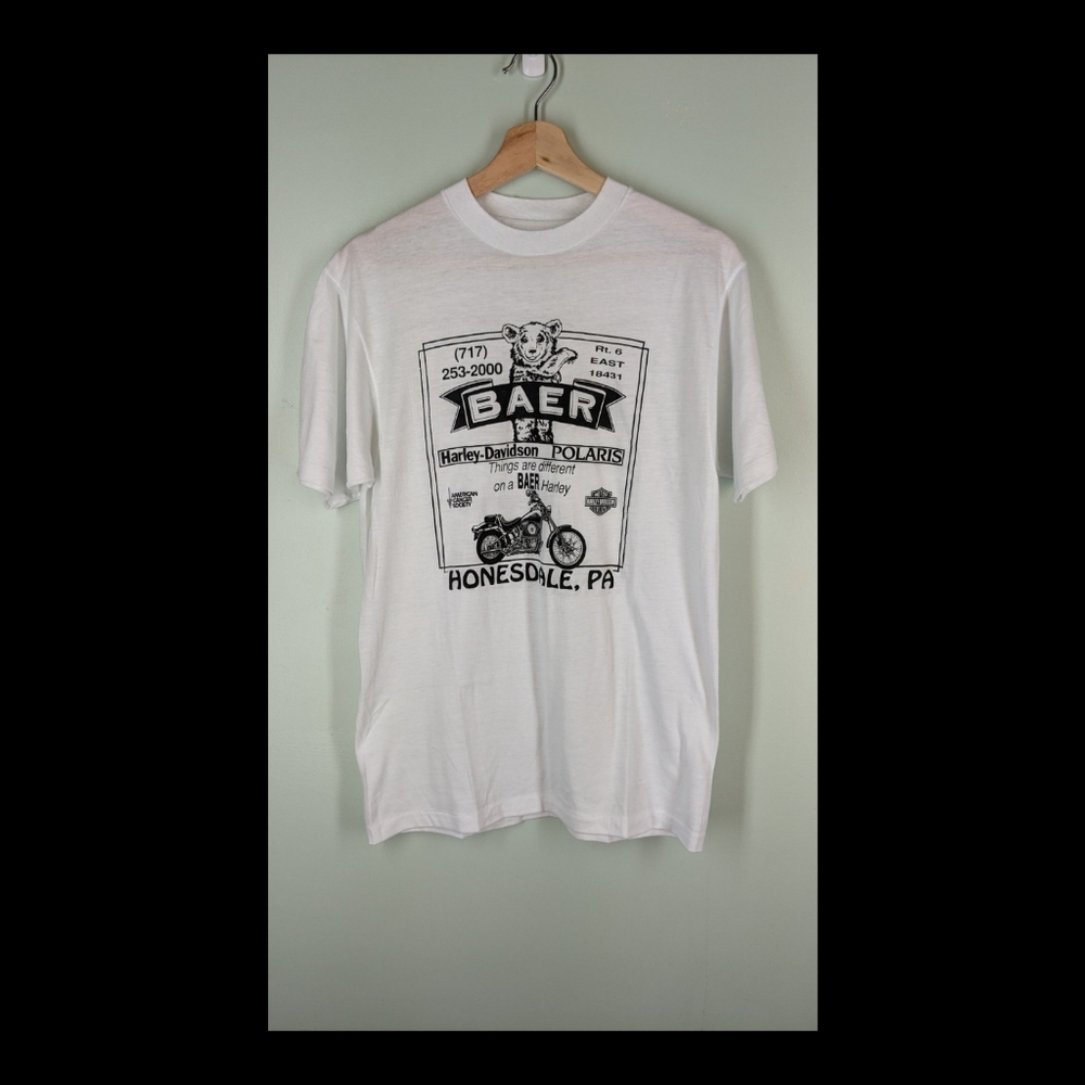 Vintage 1990 Baer Harley Davidson tee